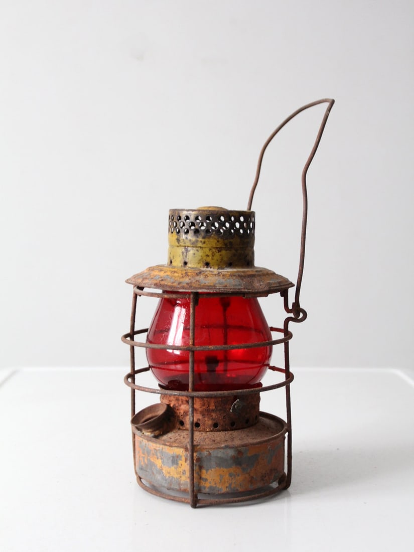 Vintage 1920s Handlan Lantern St. Louis MO U.S. Hwy Dept (1 of 12)
