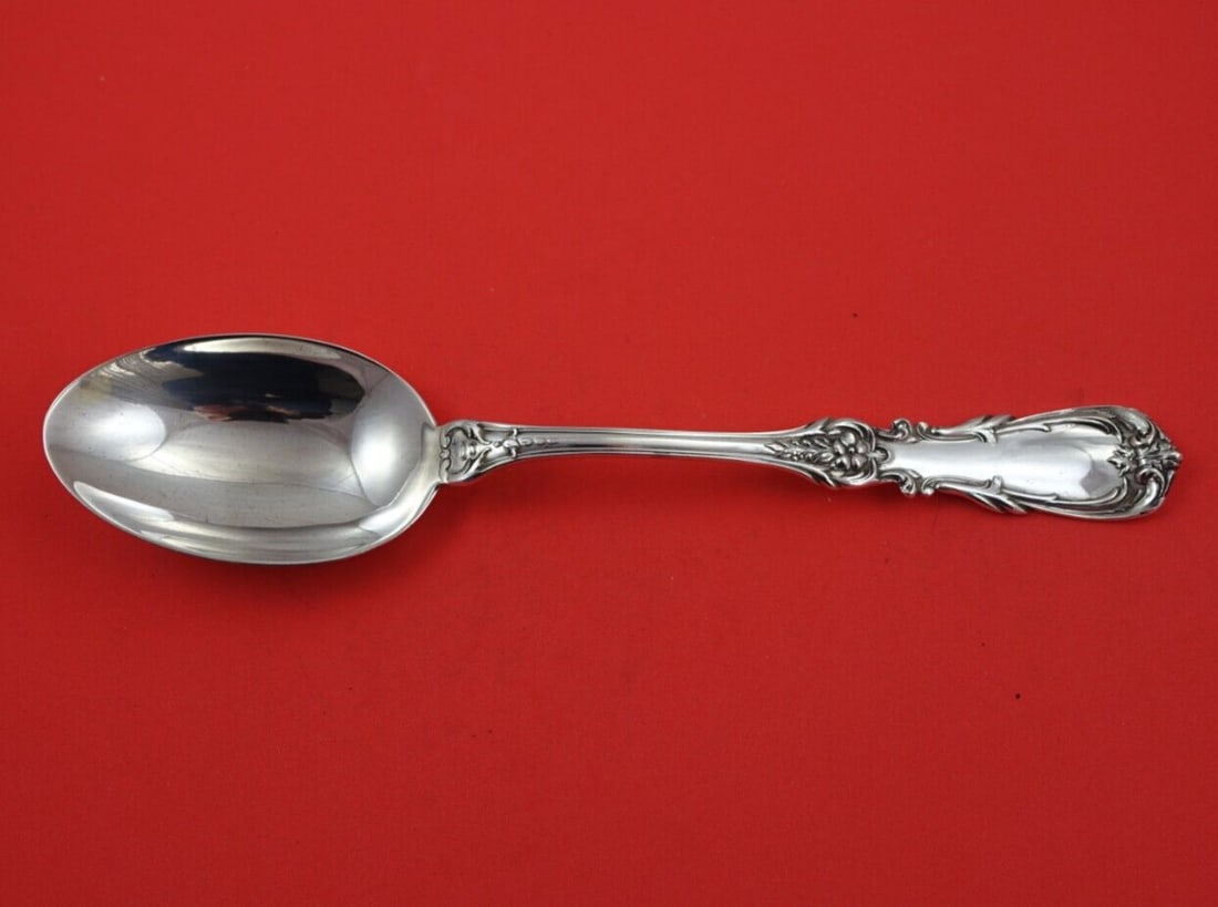 Camusso Imperial Sterling Silver Serving Spoon 10 3/8": Camusso Imperial Sterling Silver Serving Spoon 10 3/8" Introducing the Imperial by Camusso Sterling Silver Platter Spoon, an exquisite serving piece measuring 10 3/8". Crafted from high-quality sterli