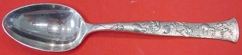 Sterling Silver Teaspoon Vine Pattern Gourd Design by Tiffany 6 Inch (1 of 1)