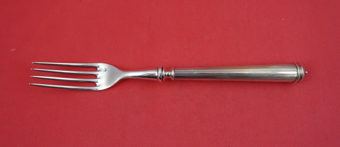 Silverplate Dinner Fork Lignes SP Pattern by Alain Saint Joanis 8 5/8 Inch: Silverplate Dinner Fork Lignes SP Pattern by Alain Saint Joanis 8 5/8 Inch This is a silverplated dinner fork from Alain Saint Joanis in the Lignes SP pattern. Made in France, the fork measures 8 5/8 