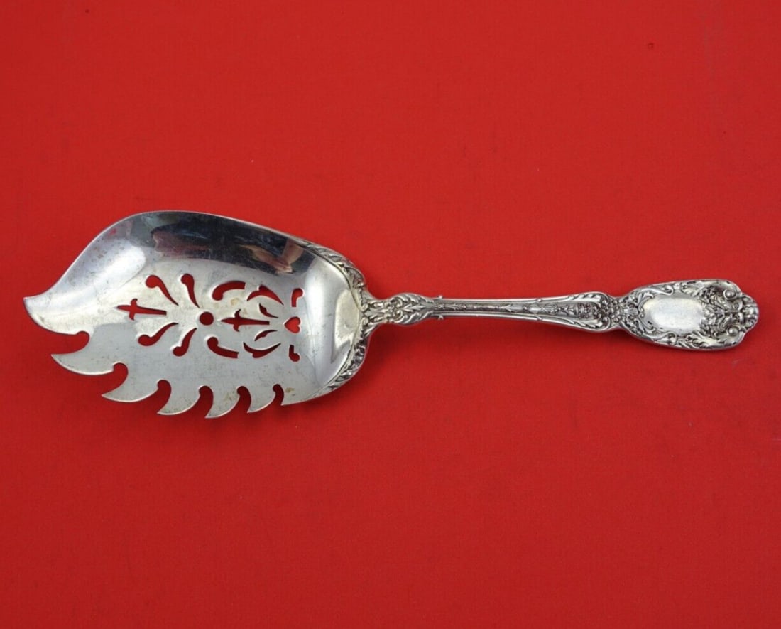 Gorham Florentine Sterling Silver Macaroni Server 8 5/8 Inch: Gorham Florentine Sterling Silver Macaroni Server 8 5/8 Inch This exquisite Florentine macaroni server from Gorham is a stunning addition to any dining experience. Crafted from high-quality sterling s