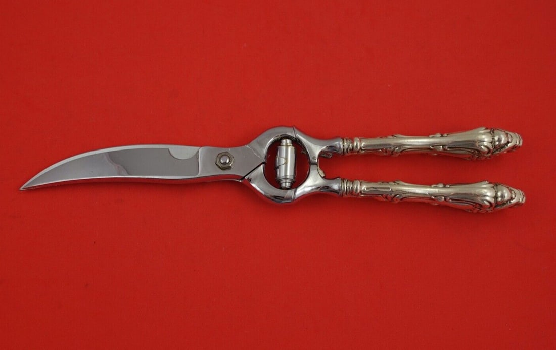 Sterling Silver Lobster Shears Champlain Pattern by Amston Frank Whiting 11 3/8": Sterling Silver Lobster Shears Champlain Pattern by Amston Frank Whiting 11 3/8" Sterling silver lobster shears in the Champlain pattern by Amston / Frank Whiting. Made in the United States and dating