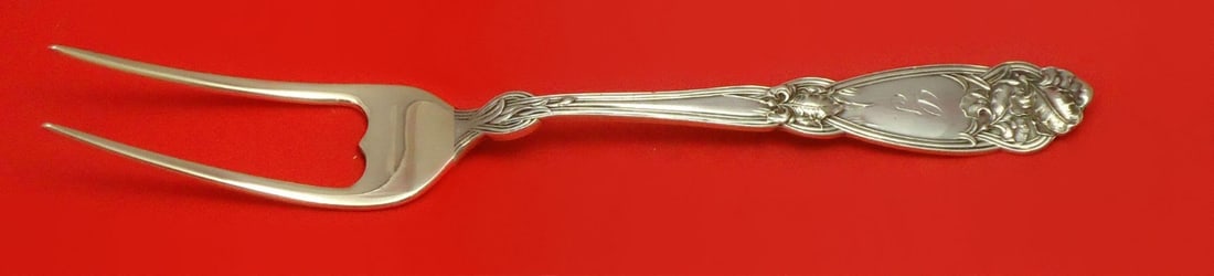 Alvin Fleur De Lis Sterling Silver Serving Fork Custom Made 7" (1 of 1)