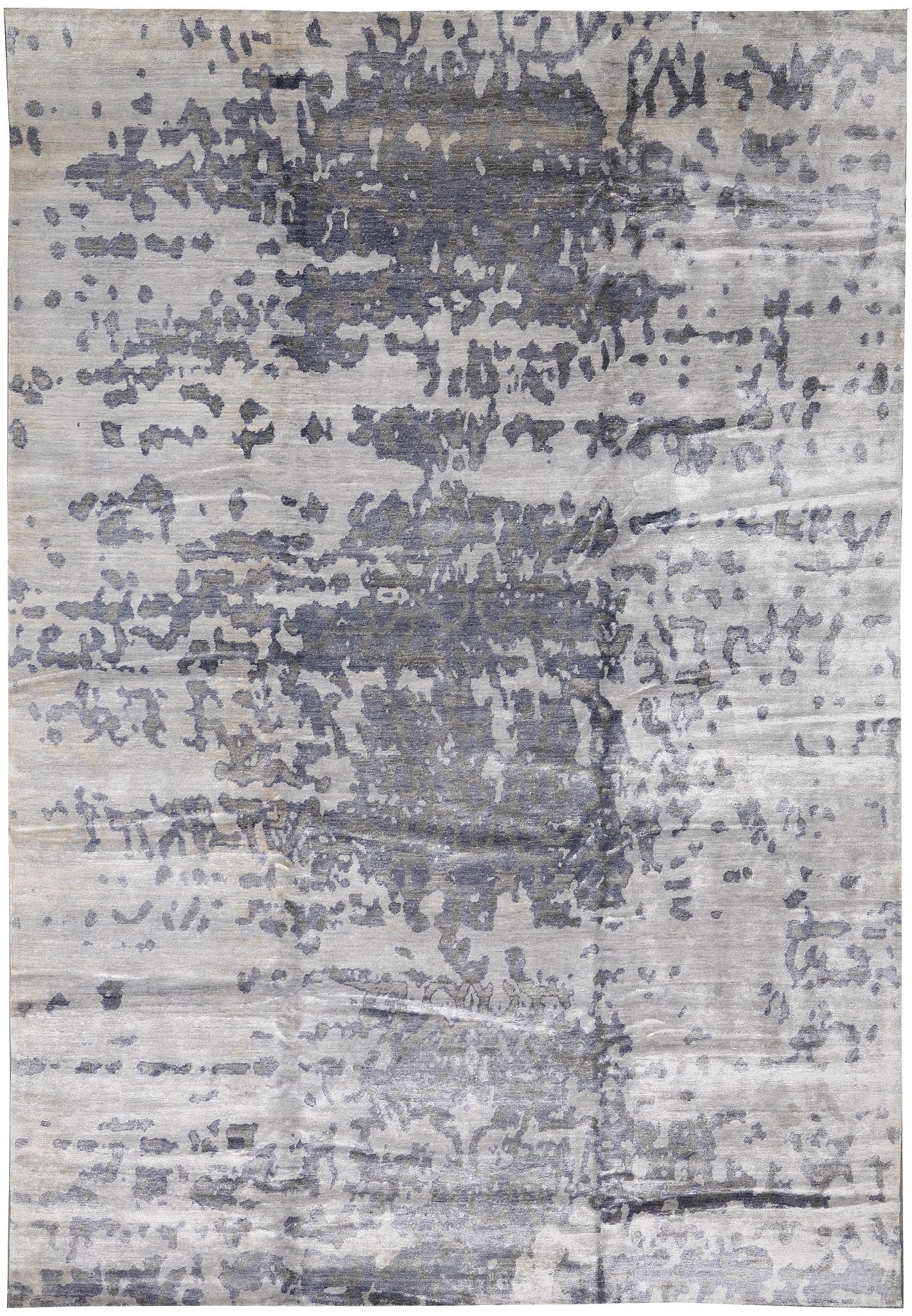 10 x 14 Handmade Contemporary Rug Wool Silk Pakistani: 10 x 14 Handmade Contemporary Rug Wool Silk Pakistani Free continental US Shipping This contemporary handmade rug measures 10 x 14 and is crafted from a premium blend of wool and silk. It features a m