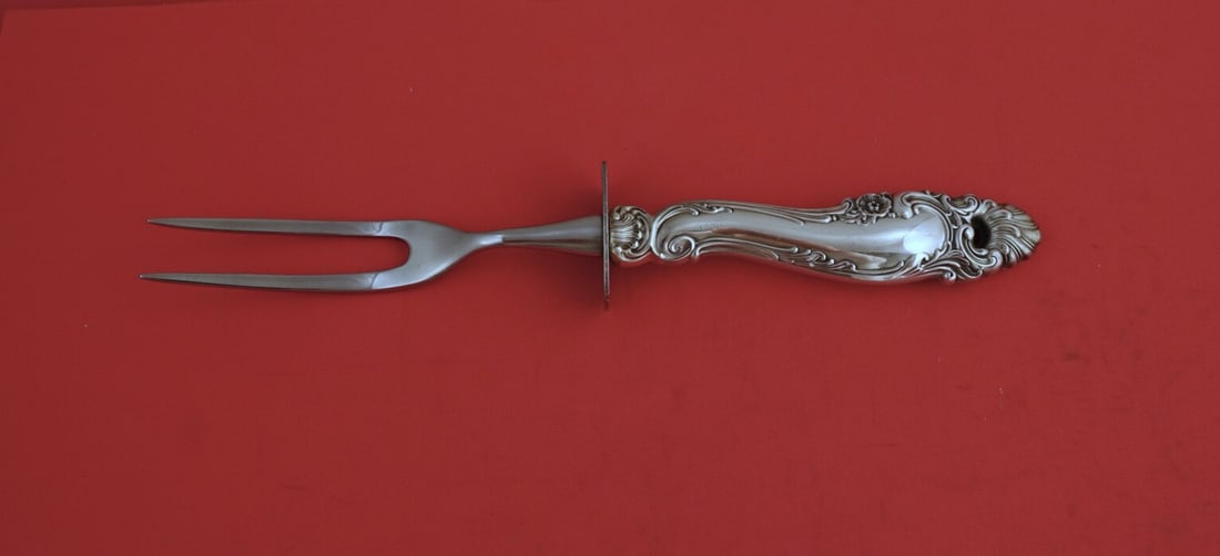 Gorham Decor Sterling Silver Steak Carving Fork 8 7/8 Unused (1 of 2)