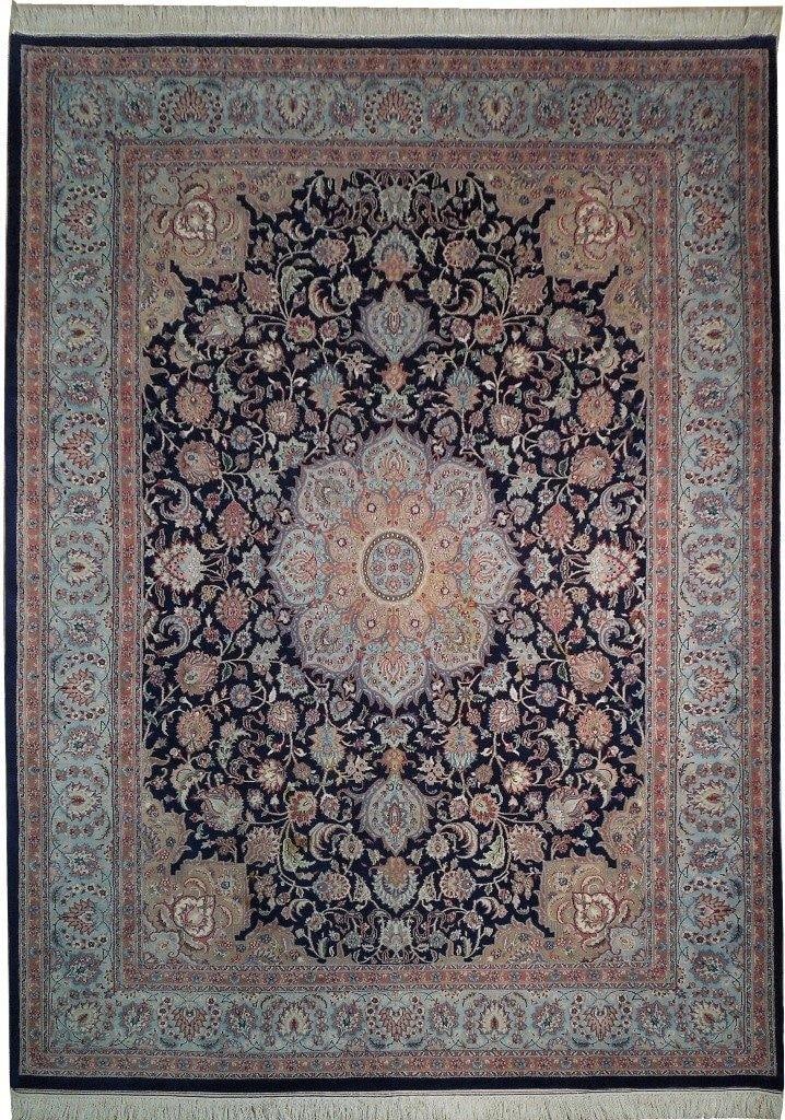 9 x 12.3 Blue Handmade Wool Rug Elegant Geometric Design: 9 x 12.3 Blue Handmade Wool Rug Elegant Geometric Design Free continental US Shipping Transform your living space with this exquisite 9 x 12.3 Blue Thick Dense Soft Wool Quality Rug. Designed with bol