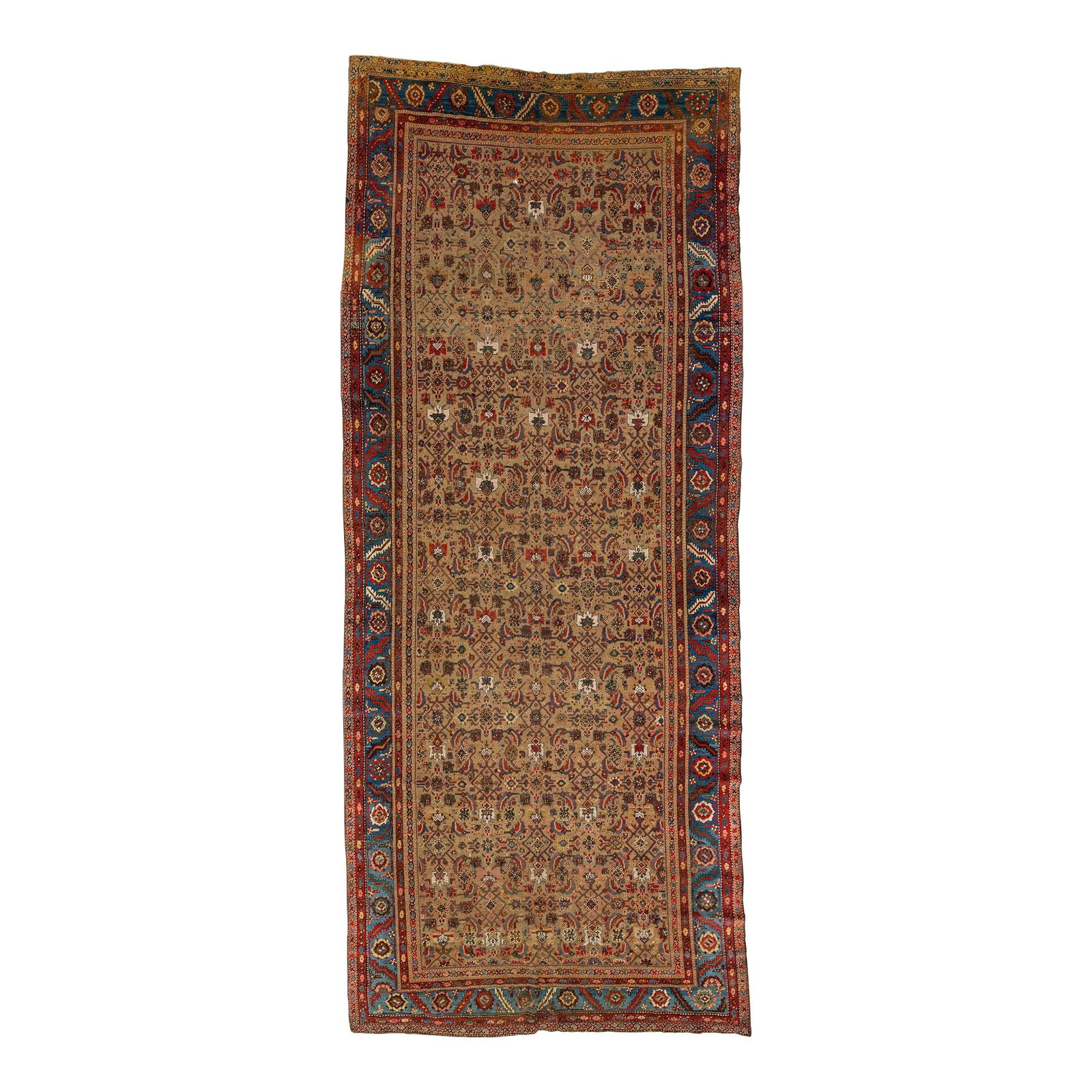 Mid 18th Century Antique Bakshaish Persian Wool Rug 7' x 16'9' Allover Floral Design: Mid 18th Century Antique Bakshaish Persian Wool Rug 7' x 16'9' Allover Floral Design This exquisite 18th-century Bakshaish Persian rug is a stunning example of traditional craftsmanship. Hand-knotted 