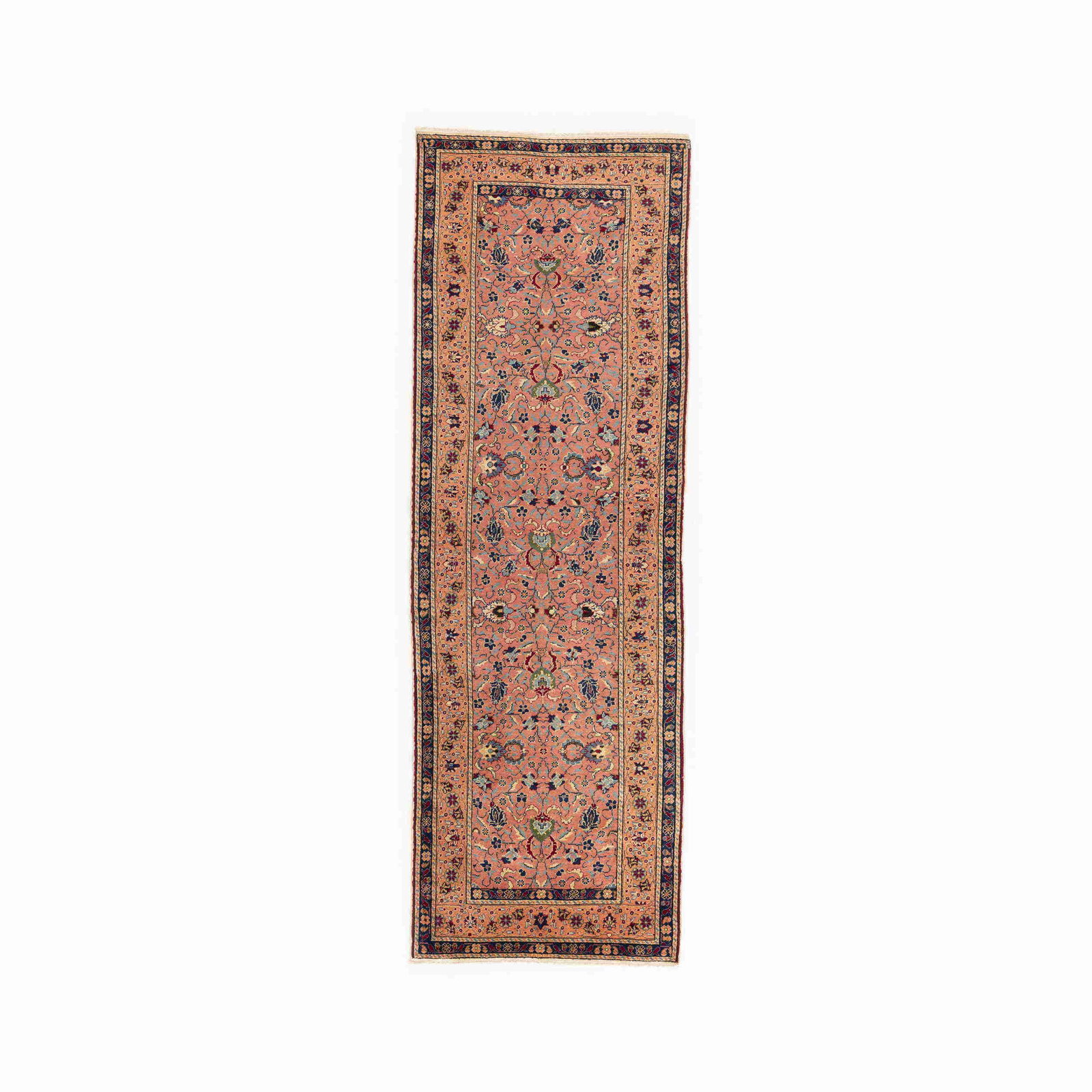 Authentic Handmade Kayseri Wool Carpet 39.4x117.3 Floral Design: Authentic Handmade Kayseri Wool Carpet 39.4x117.3 Floral Design Experience the beauty of traditional craftsmanship with this authentic handmade Kayseri carpet. Made from high-quality wool on wool, thi