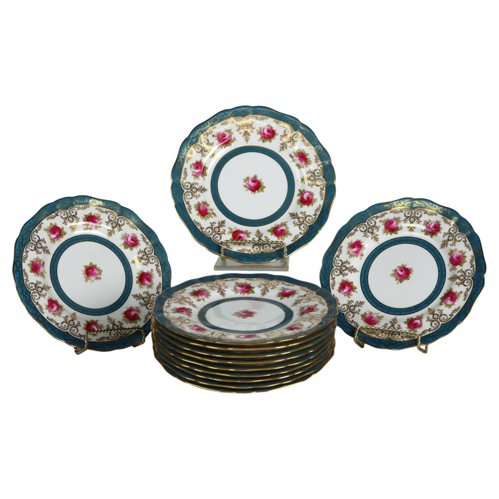 Set of 12 Cauldon English Porcelain Luncheon Plates Gilman Collamore (1 of 6)