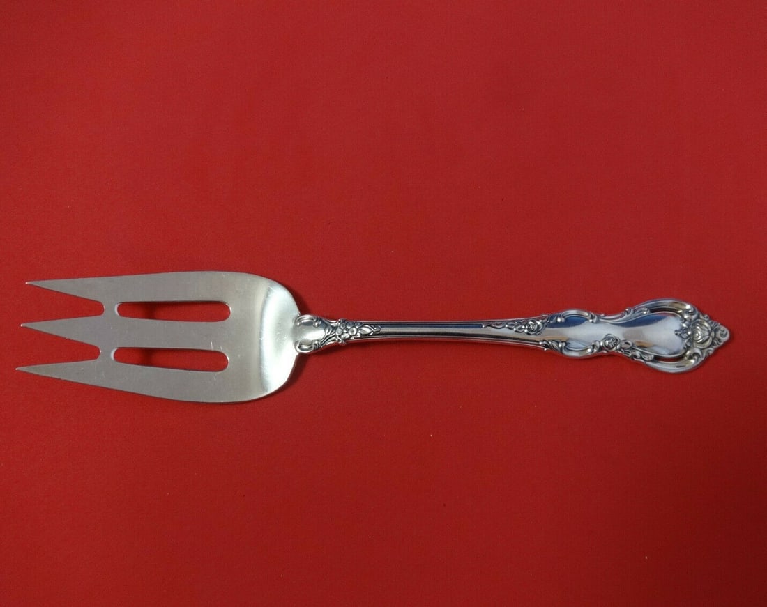 Towle Spanish Provincial Sterling Silver Cold Meat Fork 9 1/4 Inch: Towle Spanish Provincial Sterling Silver Cold Meat Fork 9 1/4 Inch Enhance your dining experience with this exquisite Spanish Provincial cold meat fork by Towle. Crafted from high-quality sterling sil