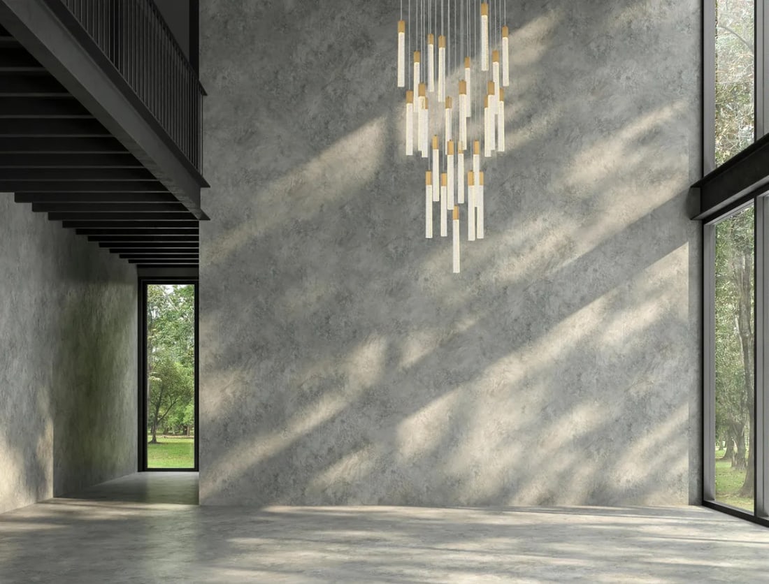 Weston Satin Gold Crystal Pendant Chandelier 25-Light 36 Inch: Weston Satin Gold Crystal Pendant Chandelier 25-Light 36 Inch This large modern chandelier features a satin gold finish and clear seeded crystal bar accents, offering a sophisticated look for foyers, 