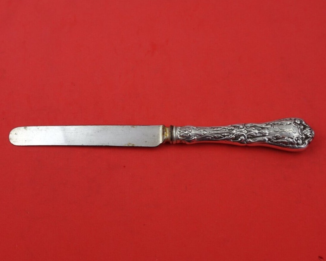 Gorham Paris Sterling Silver Dessert Knife Blunt Blade 8 Inch: Gorham Paris Sterling Silver Dessert Knife Blunt Blade 8 Inch This exquisite dessert knife from the Paris pattern by Gorham features a sterling silver hollow handle that elegantly complements its blun