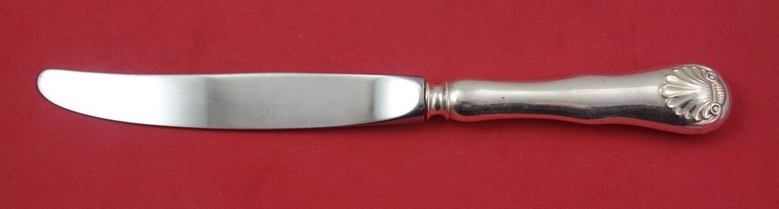 W&S Sorensen Musling Clamshell Sterling Silver Knife 8 3/8": W&S Sorensen Musling Clamshell Sterling Silver Knife 8 3/8" Elevate your dining experience with this exquisite Musling, also known as Clamshell, knife by W&S Sorensen. Crafted from high-quality sterli