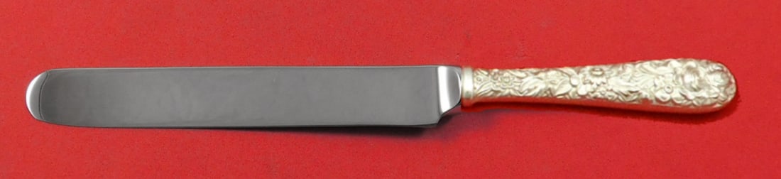 Kirk Repousse Sterling Silver Custom 7 Inch Breakfast Knife: Kirk Repousse Sterling Silver Custom 7 Inch Breakfast Knife This exquisite breakfast knife is a custom-made piece from the renowned Kirk brand, featuring the classic Repousse pattern. Crafted from ste