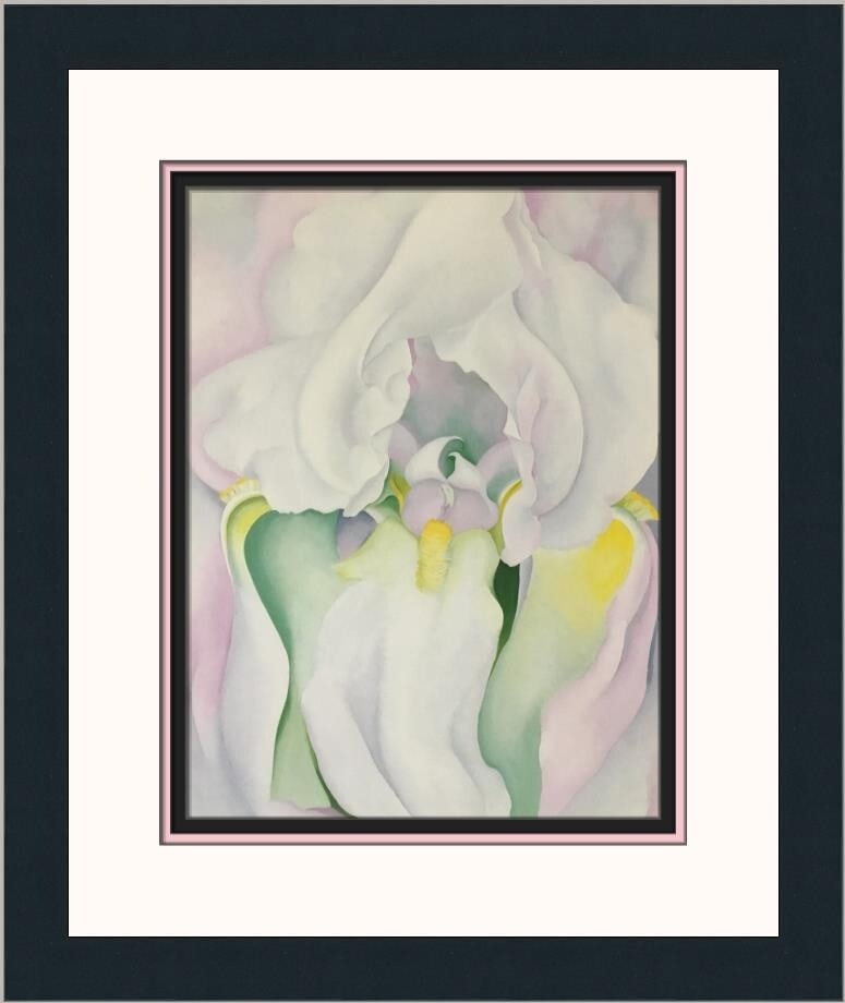 Georgia O'Keeffe Light Iris Custom Framed Art Print 21 x 18 (1 of 2)