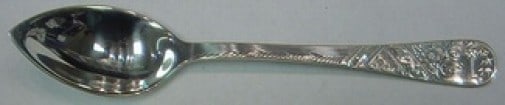 Towle Sterling Silver Grapefruit Spoon Number 38 Engraved 5.5 Inches: Towle Sterling Silver Grapefruit Spoon Number 38 Engraved 5.5 Inches This exquisite grapefruit spoon is crafted from sterling silver and features the elegant Number 38 pattern, engraved by Towle. Meas