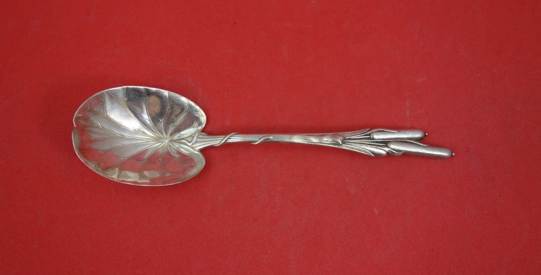 Durgin Cat Tails Sterling Silver Sugar Spoon 5 3/4 (1 of 3)