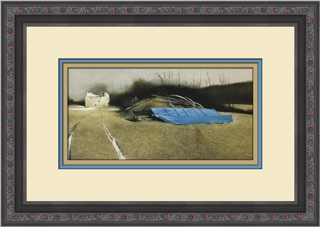 Andrew Wyeth Flood Plain Custom Framed Print 11x15 Landscape Art (1 of 2)