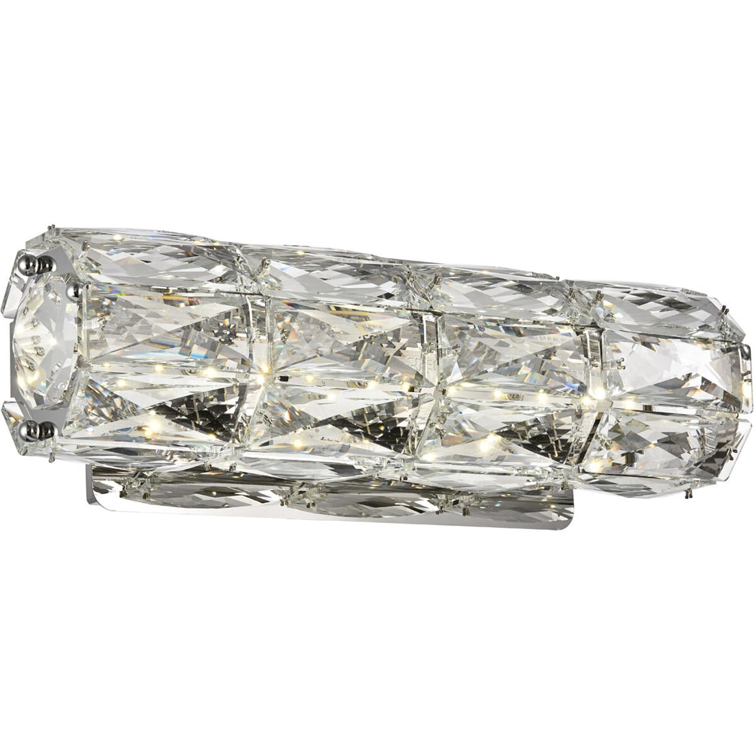 Valetta Chrome Crystal LED Wall Sconce 12.2 in (1 of 8)