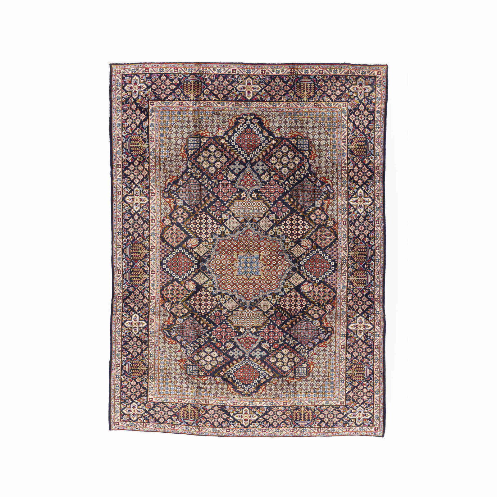 Handmade Anadol Wool Carpet 115.7 x 157.5 Inches: Handmade Anadol Wool Carpet 115.7 x 157.5 Inches This Authentic Handmade Anadol Carpet is a stunning piece crafted from high-quality wool on a cotton base. It features intricate designs woven with dou
