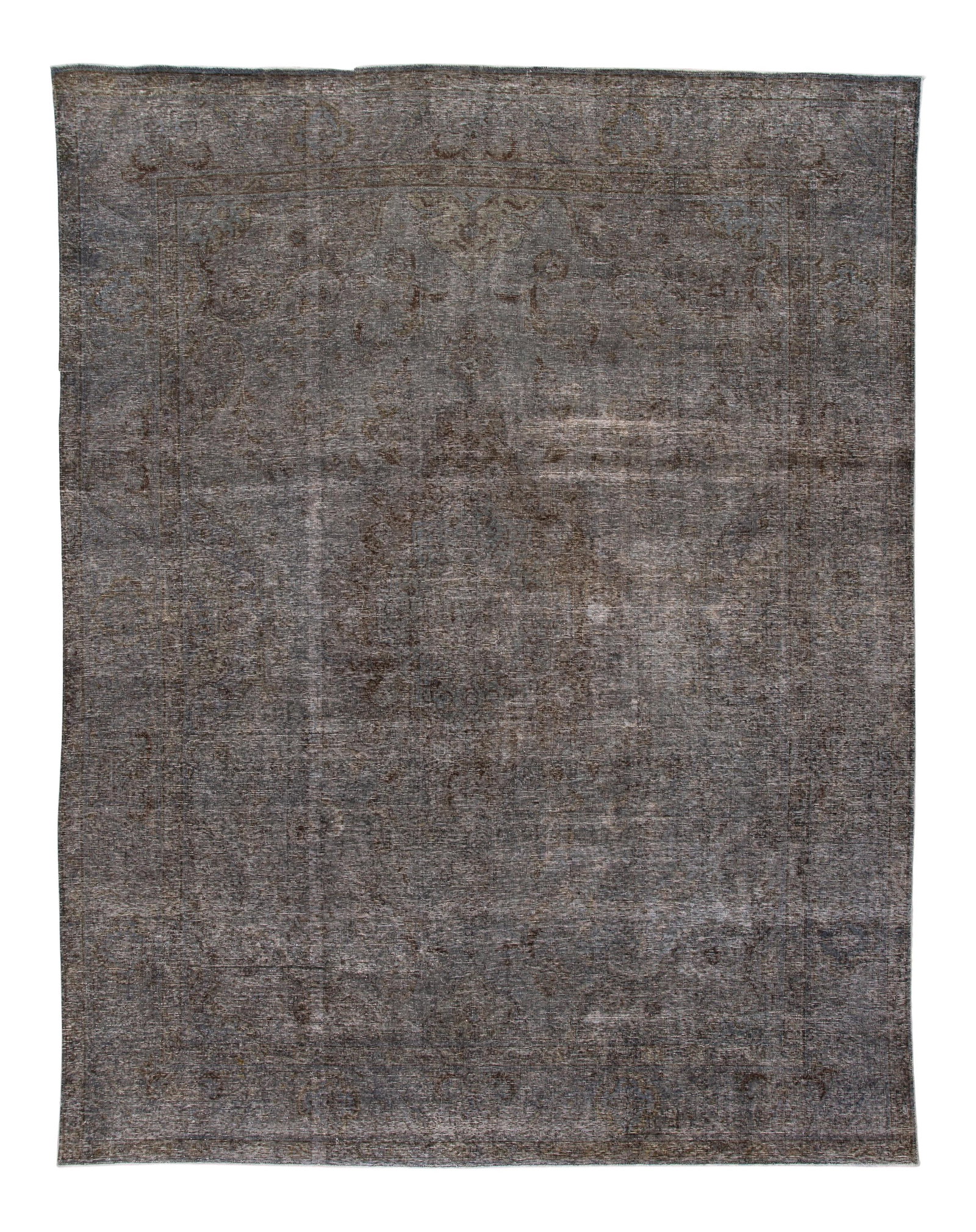 Mid-Century Vintage Persian Wool Rug Gray Medallion 9'6 x 12'6: Mid-Century Vintage Persian Wool Rug Gray Medallion 9'6 x 12'6 This exquisite mid-20th century vintage Persian rug showcases a beautiful hand-knotted wool construction. The rug features a stunning gra