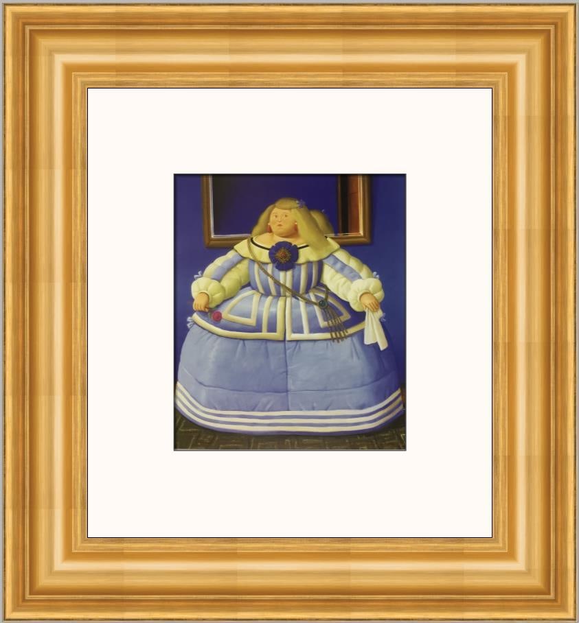 Fernando Botero After Velazquez Custom Framed Surrealist Print 21 x 20 (1 of 2)
