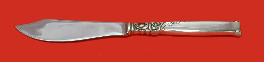Oneida Silver Rose Sterling Silver Fish Knife 8 1/4 Inch Custom (1 of 1)