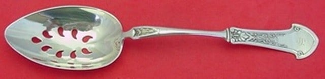 Gorham Corinthian Sterling Silver Slotted Serving Spoon Pierced 9 Hole Custom (1 of 1)