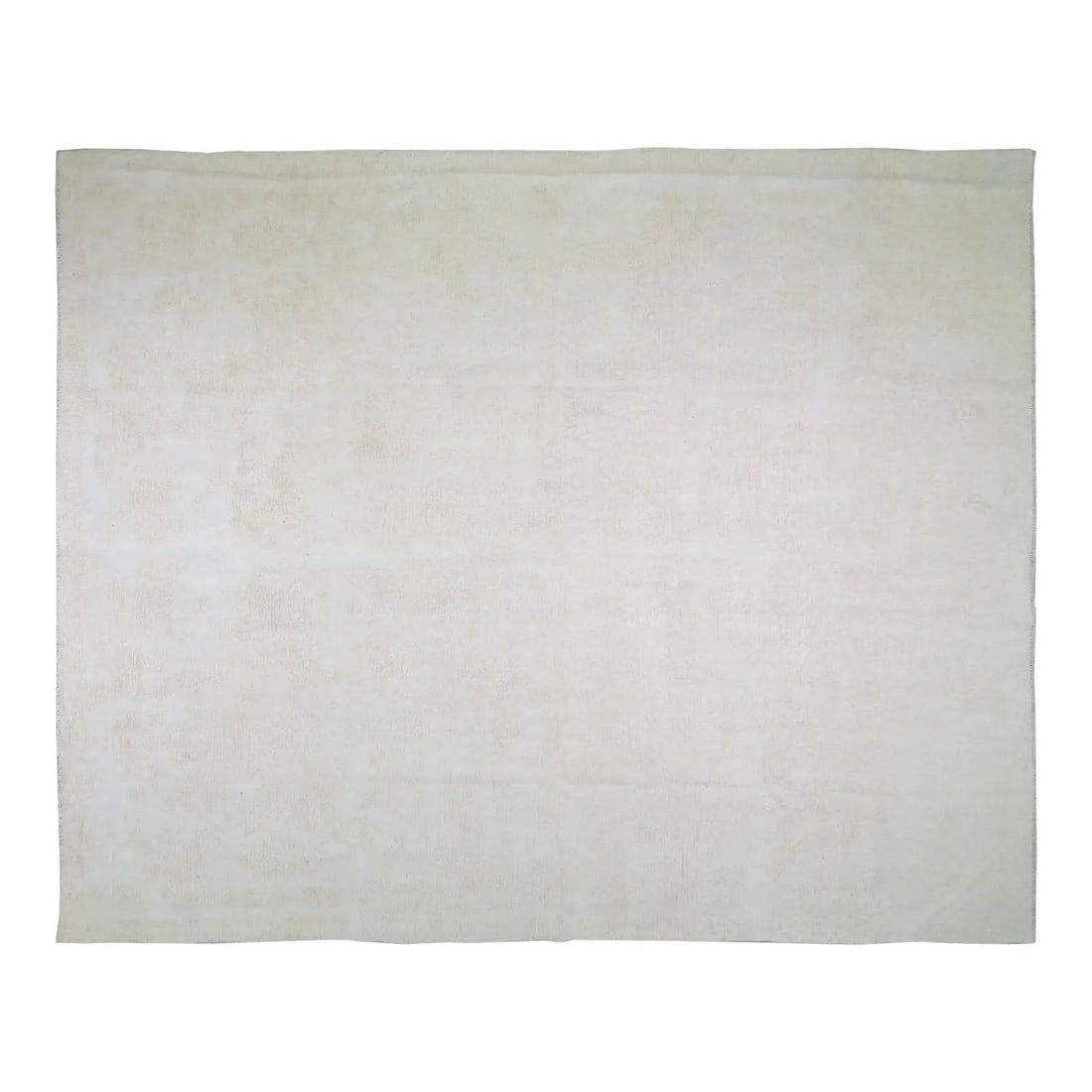 Moroccan Wool Rug Hand Knotted Natural Tones 12'4" x 15'3" Vintage 1960s (1 of 3)