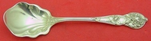 Watson Floral sterling silver ice cream spoon 5 1/2 assorted flowers (1 of 1)