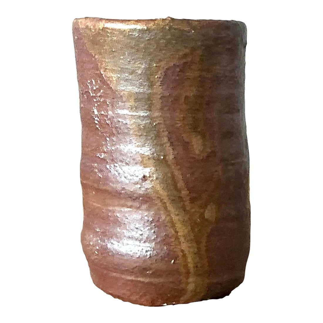Handmade Stoneware Bud Vase With Earthy Glaze Wabi-Sabi Aesthetic (1 of 5)
