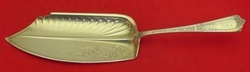 Gorham Domestic Sterling Silver Fish Server Brite-Cut 11.5 Inch: Gorham Domestic Sterling Silver Fish Server Brite-Cut 11.5 Inch This exquisite fish server from the Domestic pattern by Gorham is crafted from high-quality sterling silver. Measuring 11 1/2 inches, it