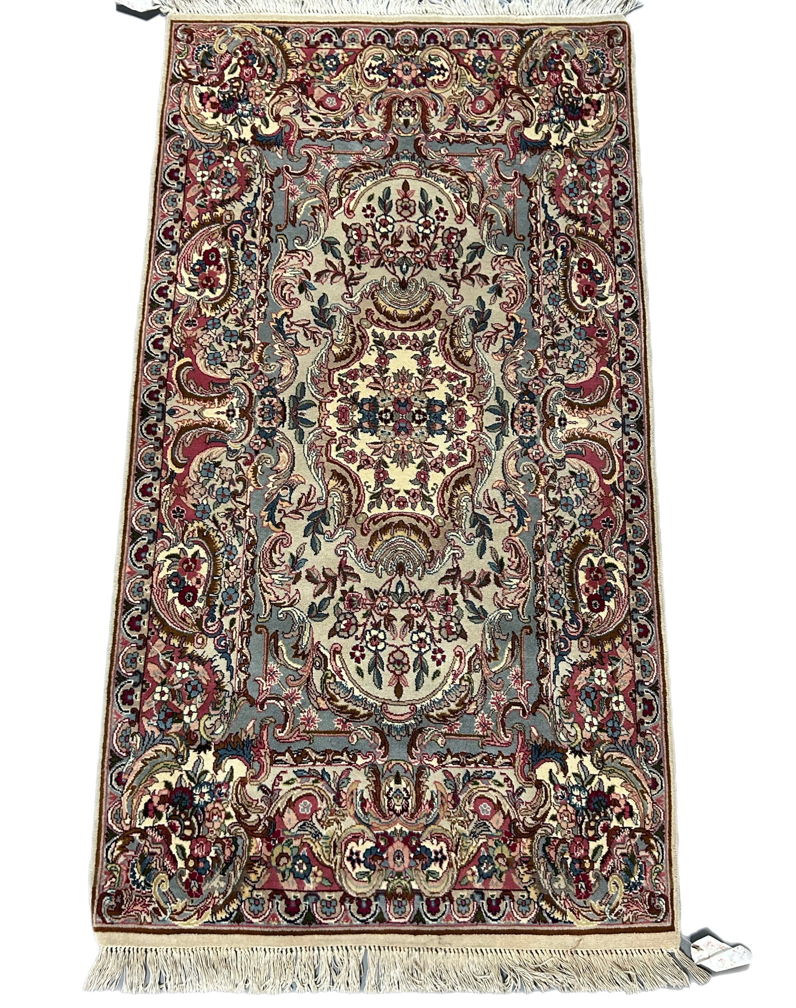 3.1 x 5.7 Beige Hand-knotted Iranian Traditional Area Rug: 3.1 x 5.7 Beige Hand-knotted Iranian Traditional Area Rug Free continental US Shipping Enhance your living space with this exquisite 3.1 x 5.7 Beige Iranian Traditional Hand-knotted Rug. Handcrafted b