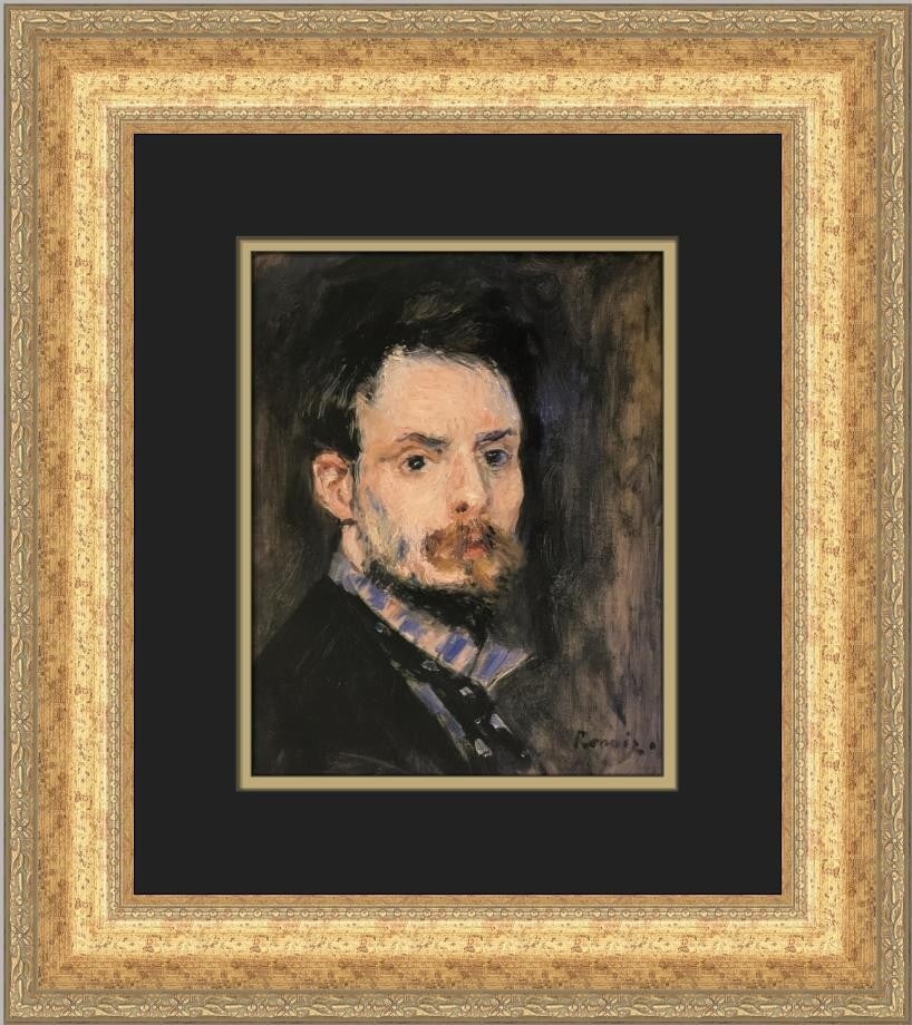 Pierre-Auguste Renoir Self-Portrait Custom Framed Art Print 1984 (1 of 2)