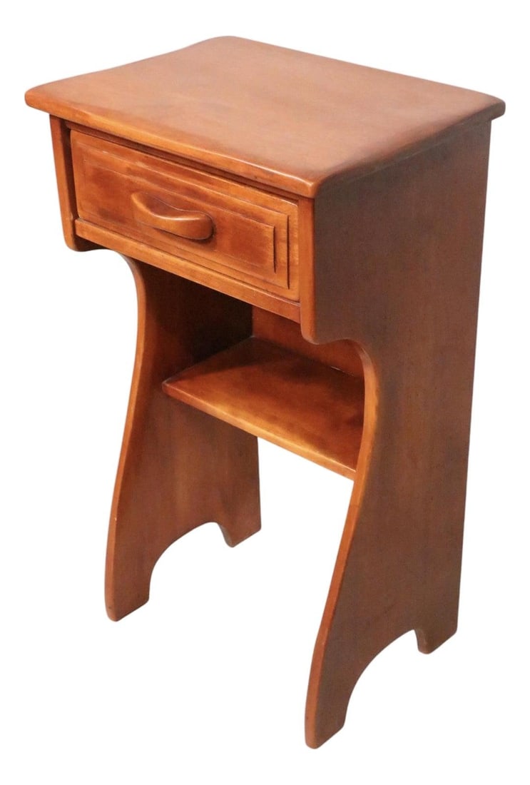1940s Cushman Molly Stark Maple Night Table Model 2059 (1 of 10)