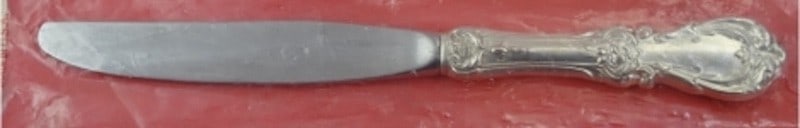 Reed Barton Burgundy Sterling Hollow Handle Knife 8 7 8: Reed Barton Burgundy Sterling Hollow Handle Knife 8 7 8 This Reed & Barton Burgundy pattern regular knife features a sterling silver hollow handle and a stainless steel blade. Measuring 8 7/8 inches, 