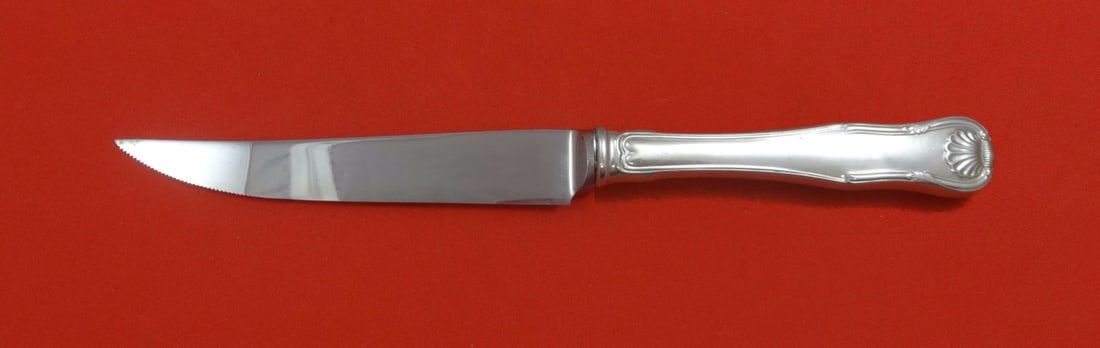 Kirk King Sterling Silver Steak Knife Custom 8.5 Inch Serrated Blade (1 of 2)