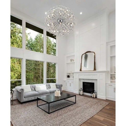Vera 32 Light Chrome Crystal Glass Chandelier 44in (1 of 11)