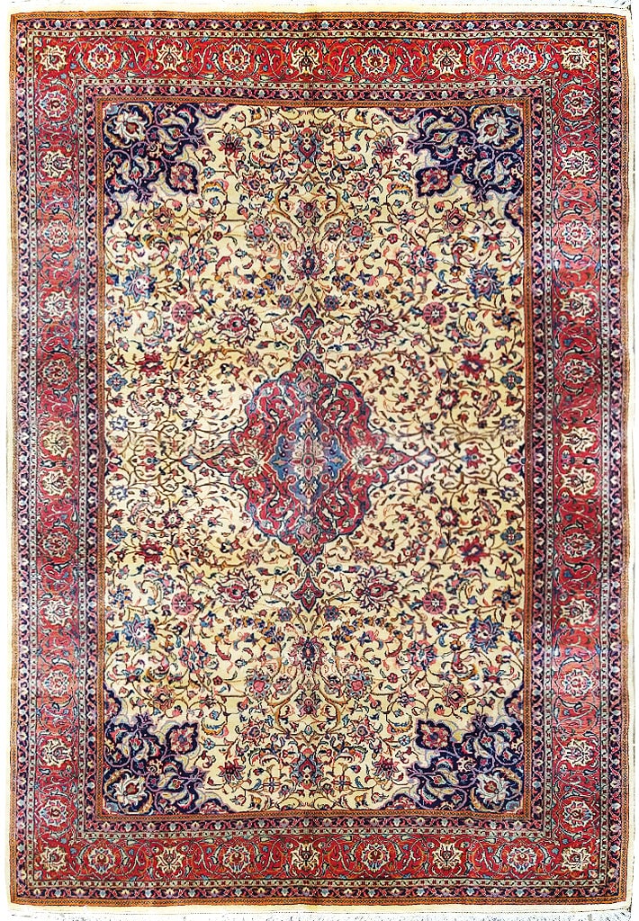 Durable 8 x 12 Persian Sarouk Bijar Area Rug Handwoven Wool (1 of 9)