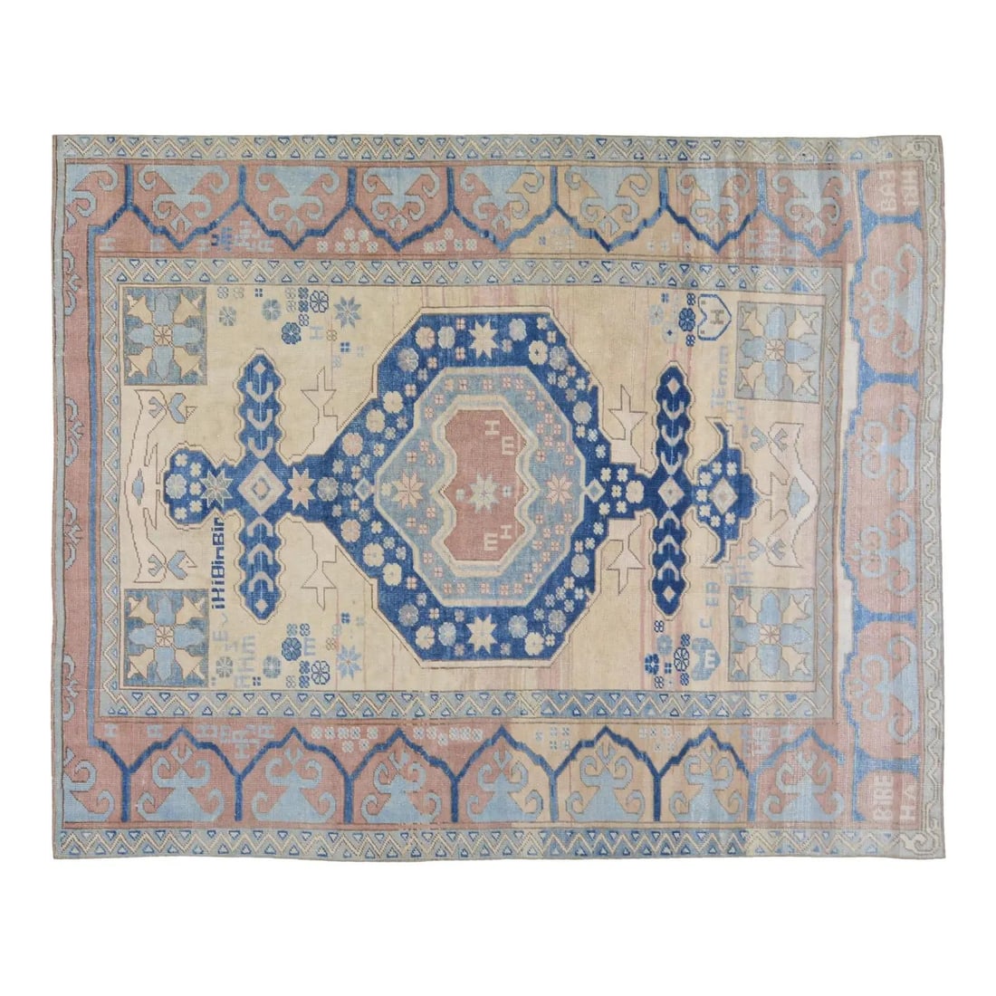Anatolian Wool Area Rug Hand Knotted 6'5'' x 8' Vintage Turkish: Anatolian Wool Area Rug Hand Knotted 6'5'' x 8' Vintage Turkish This vintage Turkish Anatolian rug is hand-knotted from wool using traditional rug-making techniques. It combines timeless craftsmanship