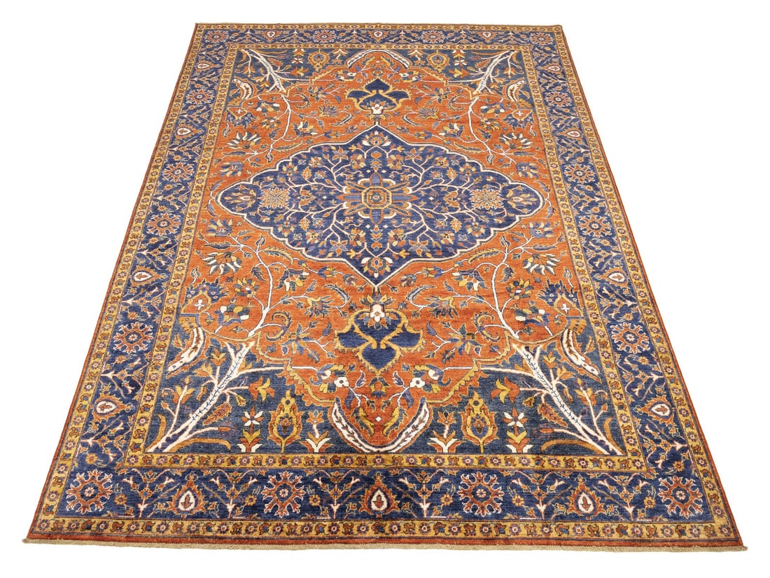 Handmade 7x10 Floral Tribal Afghan Rug Wool Carpet (1 of 14)