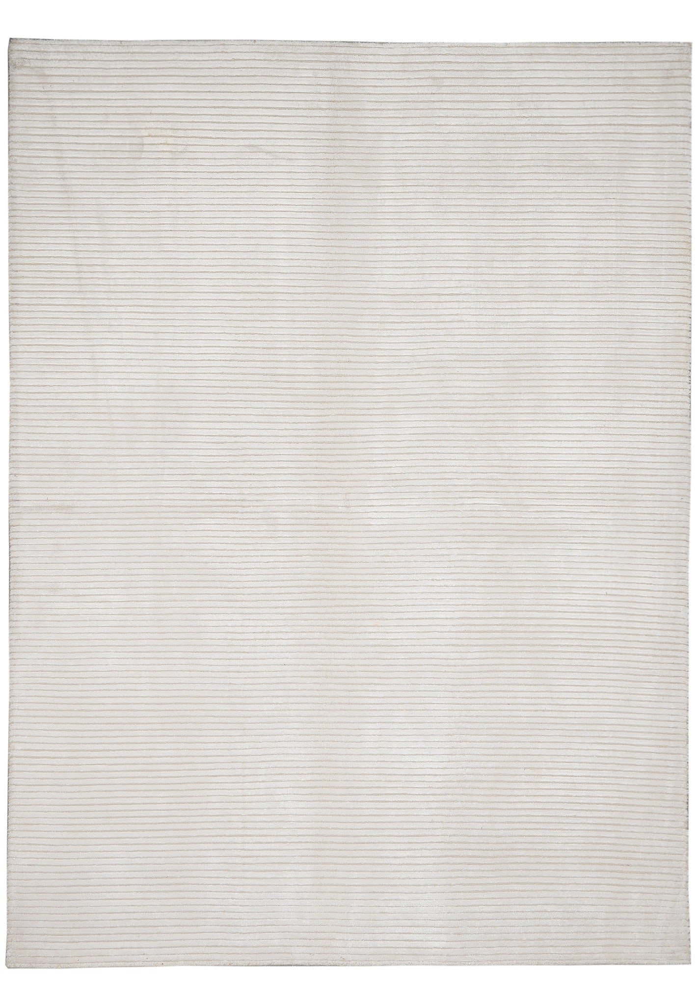 5.9 x 7.8 Ivory White Hand Knotted Wool Contemporary Rug: 5.9 x 7.8 Ivory White Hand Knotted Wool Contemporary Rug Free continental US Shipping This 5.9 x 7.8 ivory white handmade contemporary rug is crafted from premium quality wool and features a soft, den
