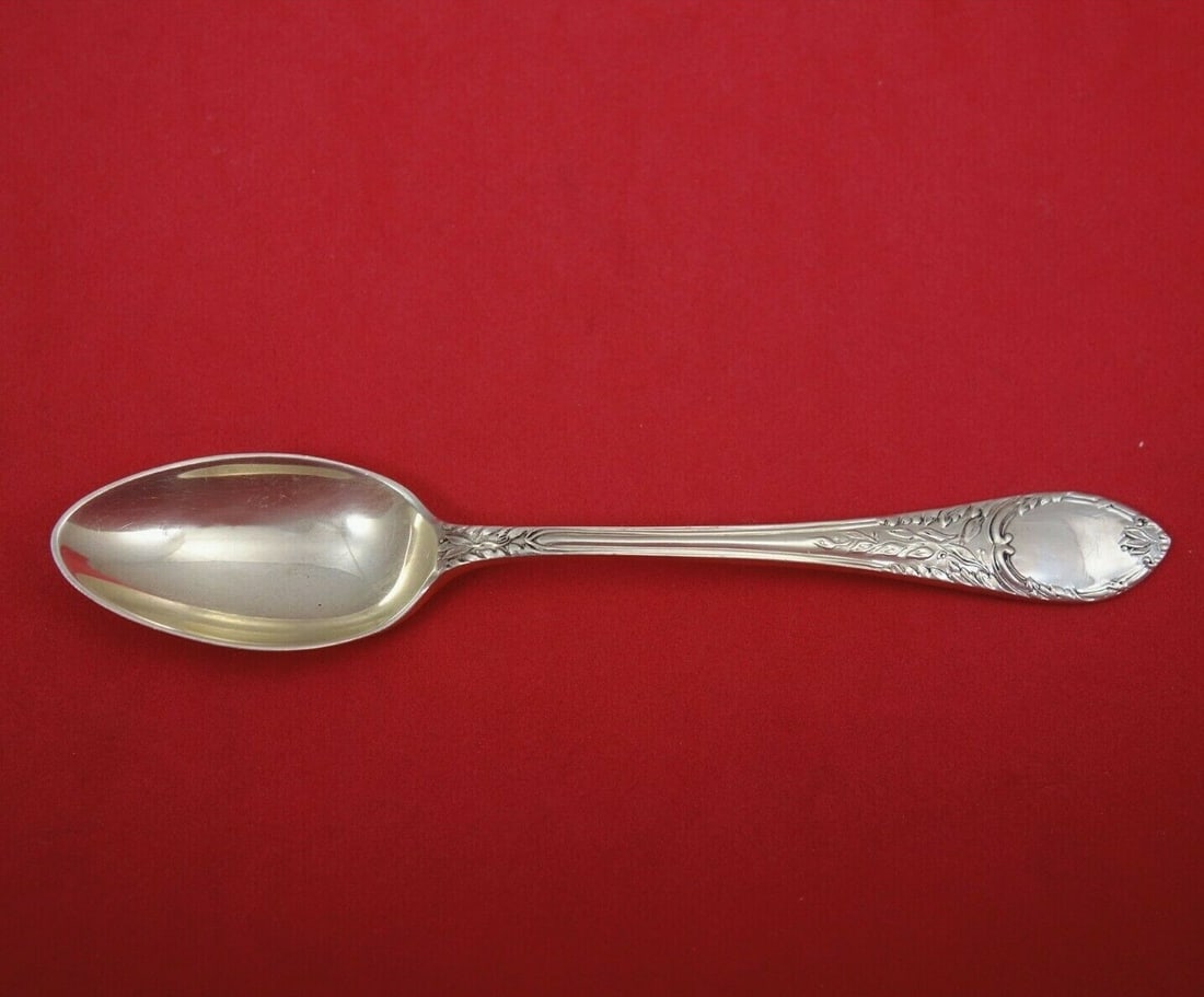 Mappin & Webb Laurel and Ribbon Sterling Silver Teaspoon 5 Inch (1 of 2)