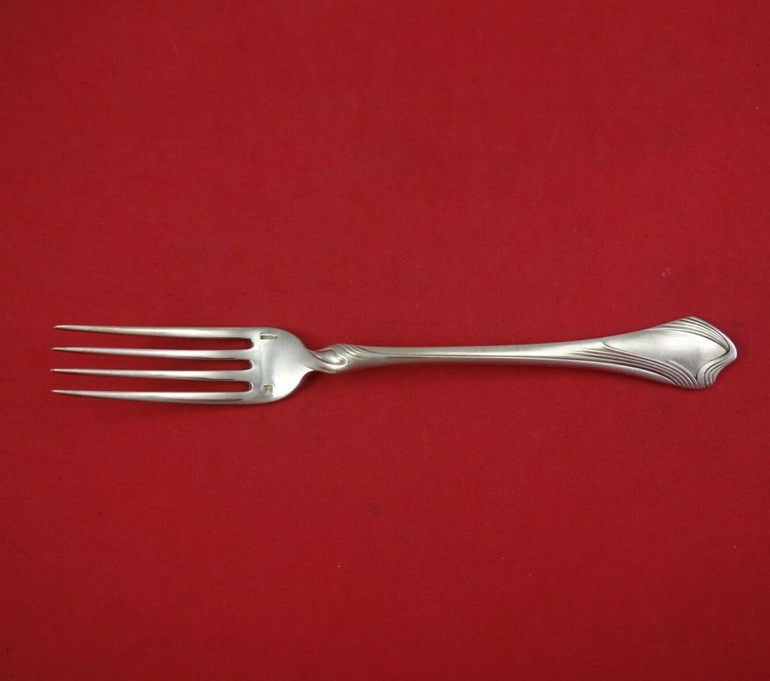 Christofle Moderne Gramont Sterling Silver Luncheon Fork 7.5": Christofle Moderne Gramont Sterling Silver Luncheon Fork 7.5" Elevate your dining experience with this exquisite Luncheon Fork from the Moderne Gramont pattern by Christofle. Crafted from high-quality