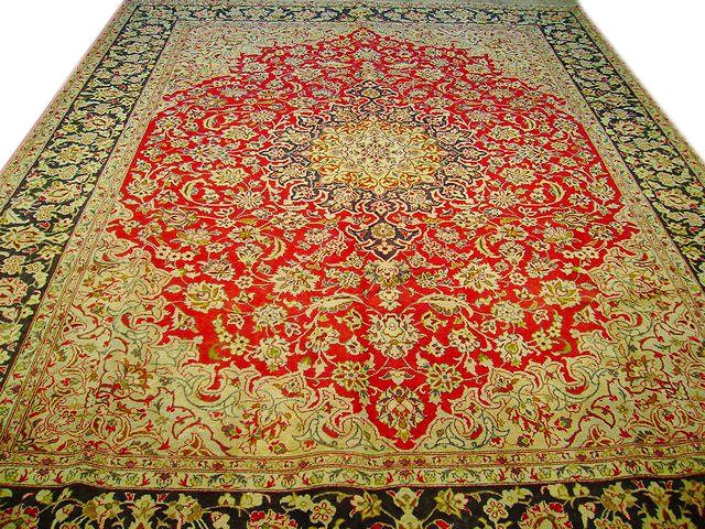 Handcrafted 9'7 x 12'8 Persian Najafabad Esfahan Rug: Handcrafted 9'7 x 12'8 Persian Najafabad Esfahan Rug Free continental US Shipping Enhance your living space with this exquisite 10' x 13' Persian Najafabad Esfahan Rug, handcrafted by skilled Persian 