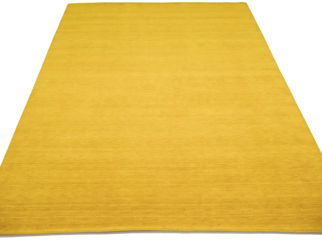9x12 Hand-Loomed Wool Gabbeh Area Rug Solid Pattern - 10