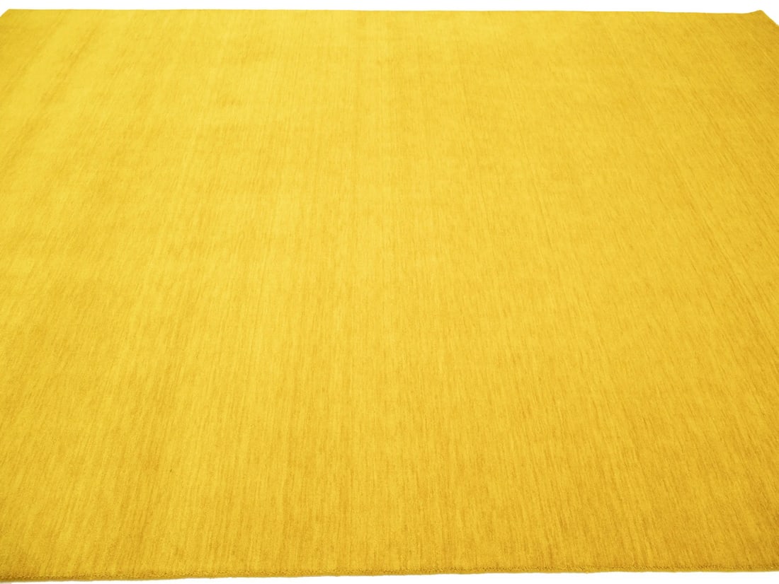 9x12 Hand-Loomed Wool Gabbeh Area Rug Solid Pattern - 5
