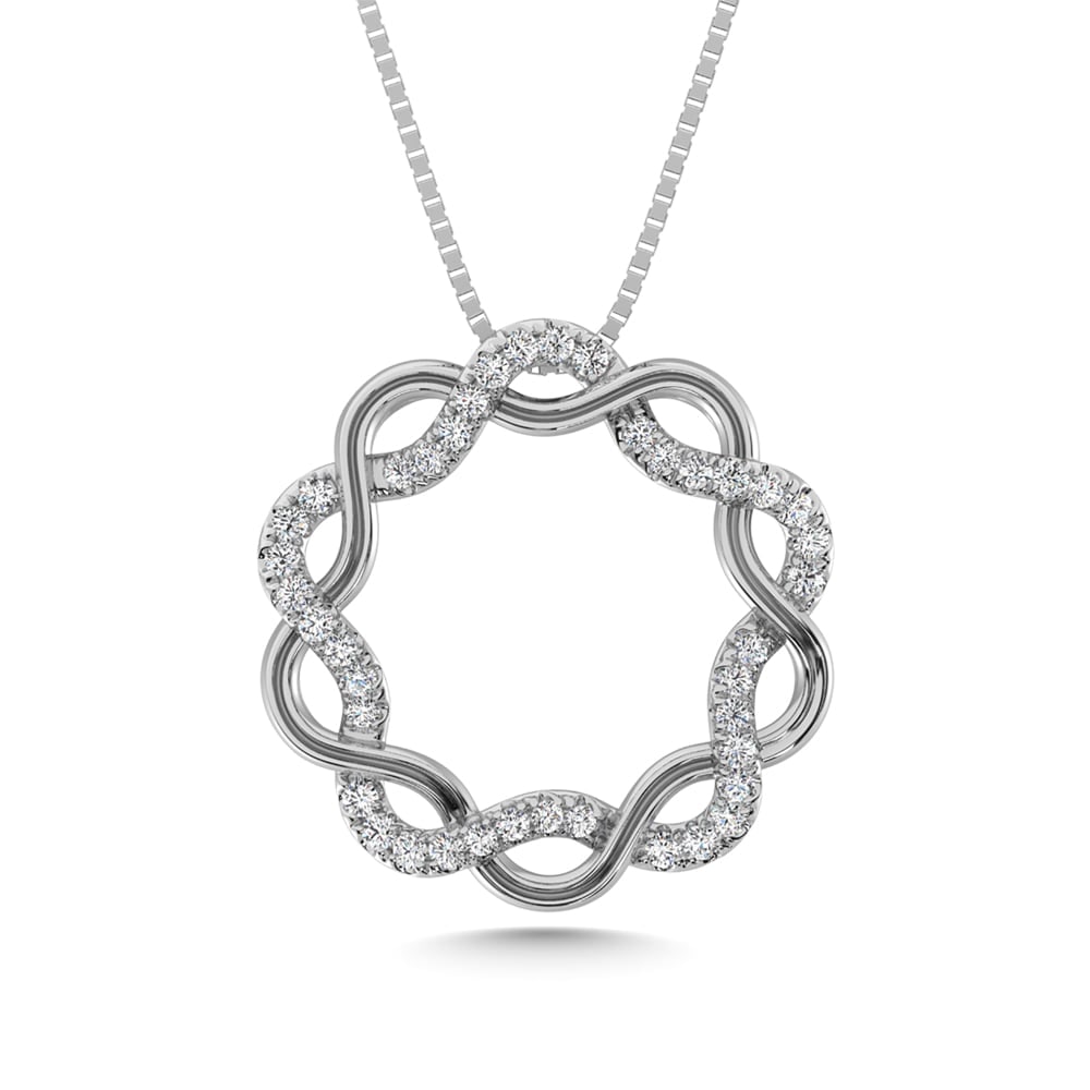 14K White Gold Diamond 1/5 Ct.Tw. Fashion Pendant: 14K White Gold Diamond 1/5 Ct.Tw. Fashion Pendant 14k White Gold Stone Color: G-h Stone Clarity: I1 Unless otherwise specified, pendants that include a chain are paired with our standard 18-inch lengt