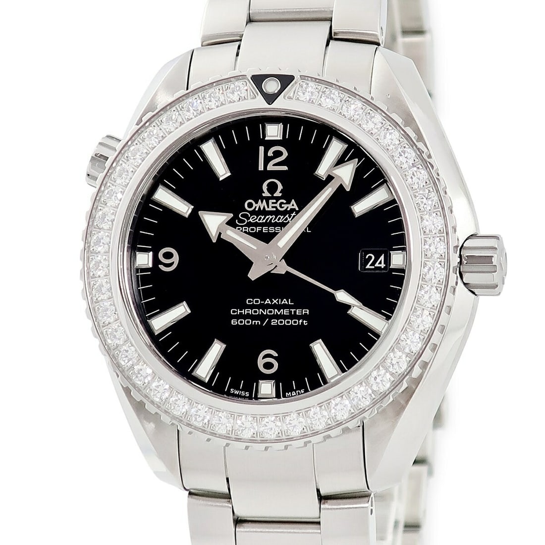 Men's Wristwatch OMEGA Seamaster Planet Ocean 600M Ref 232.15.42.21.01.001: Men's Wristwatch OMEGA Seamaster Planet Ocean 600M Ref 232.15.42.21.01.001 OMEGA Seamaster Planet Ocean 600M men's wristwatch, pre-owned and in excellent A-grade condition. It has been newly polished,