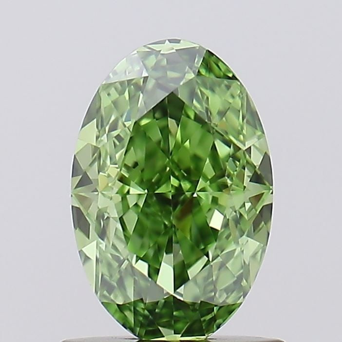 Loose Diamond - OVAL 1.0ct Fancy Vivid Green VVS1: Loose Diamond - OVAL 1.0ct Fancy Vivid Green VVS1 Source: This is a real non-mined Diamond that has been grown in a lab Shape: OVAL Carats: 1.0 Color: Fancy Vivid Green Certification: IGI Video: